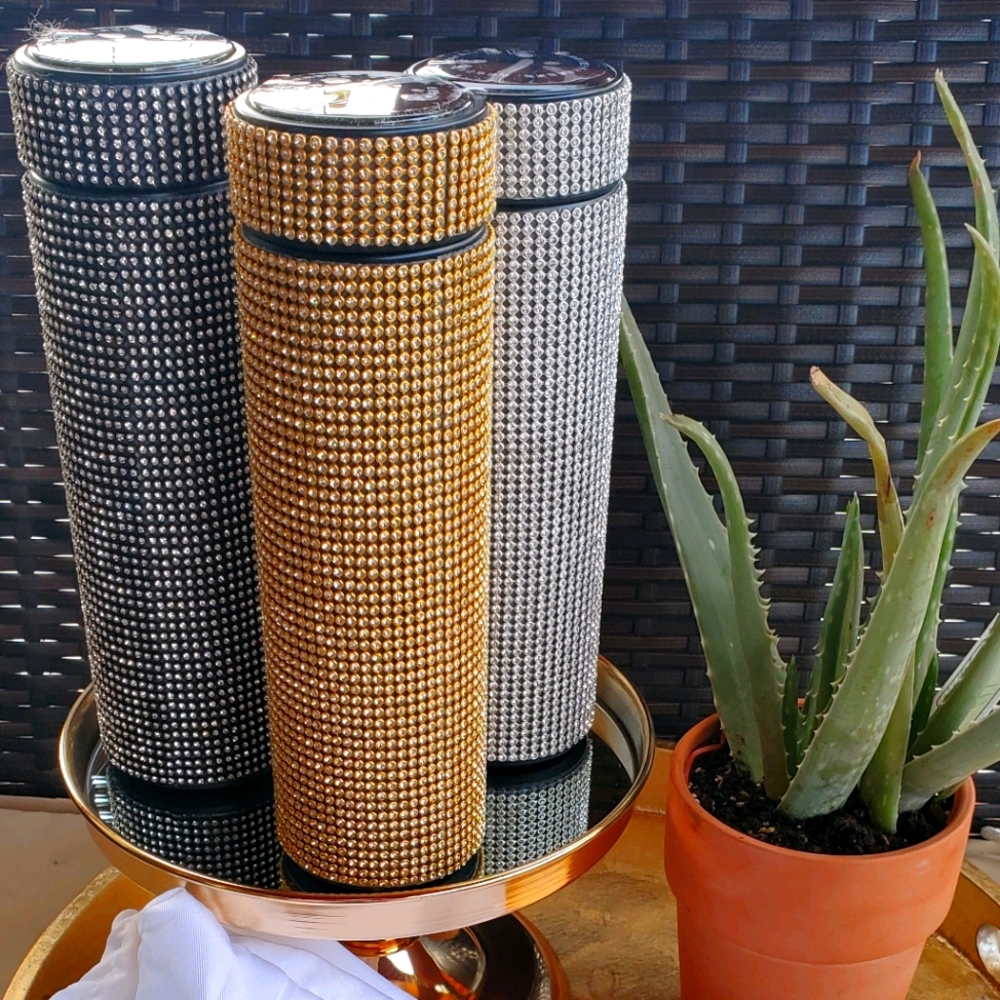 Smart Rhinestone Water Bottle